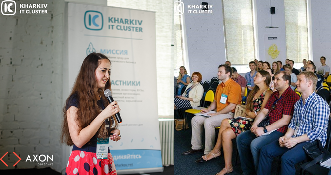 Oksana Kochkodan addressed the participants of IT Legal Talk the mini-conference